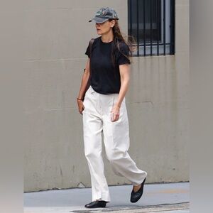 Banana Republic Carmel Pleated Wide-Leg Pant